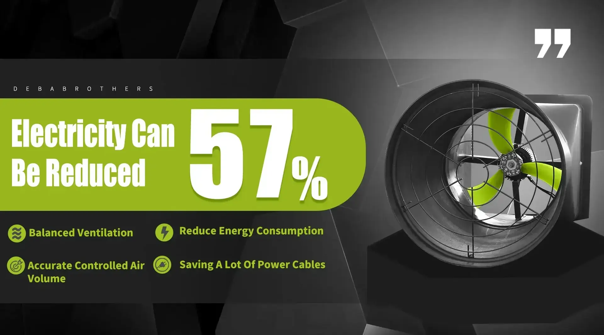 China Pig Fan na may EC Motor Manufacturers