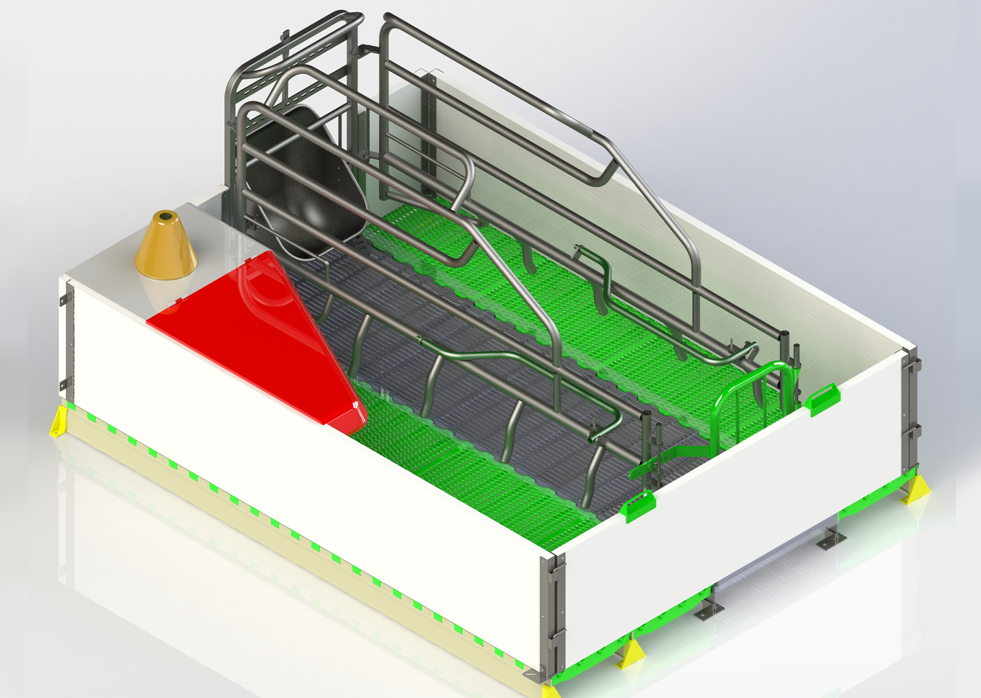 karaniwang farrowing crate